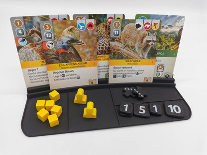 Karten- und Tokenhalter, eckig