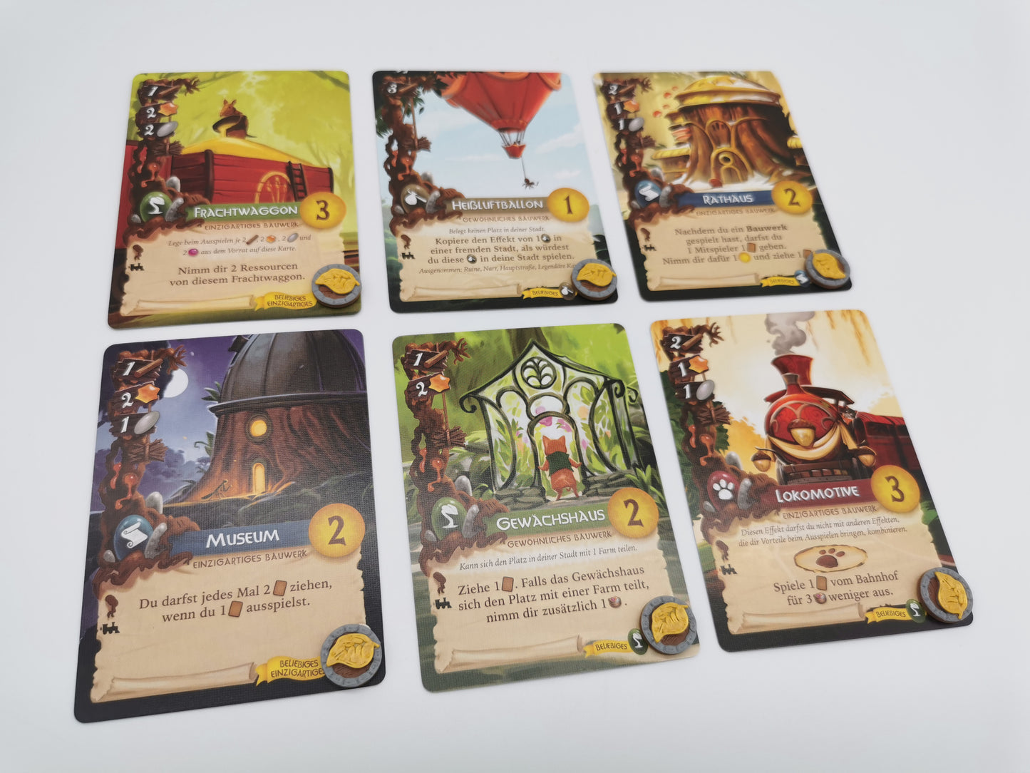 Besetzt-Marker für Grundspiel und Erweiterung "Newleaf"