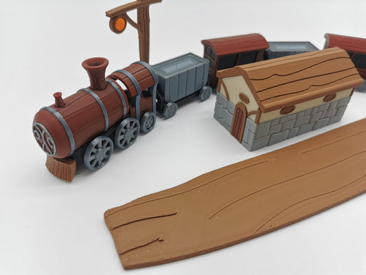 Zug und Bahnhof für Erweiterung "Newleaf"