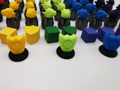 Drachen-Spielsteine, Gildenmarker, Cubes