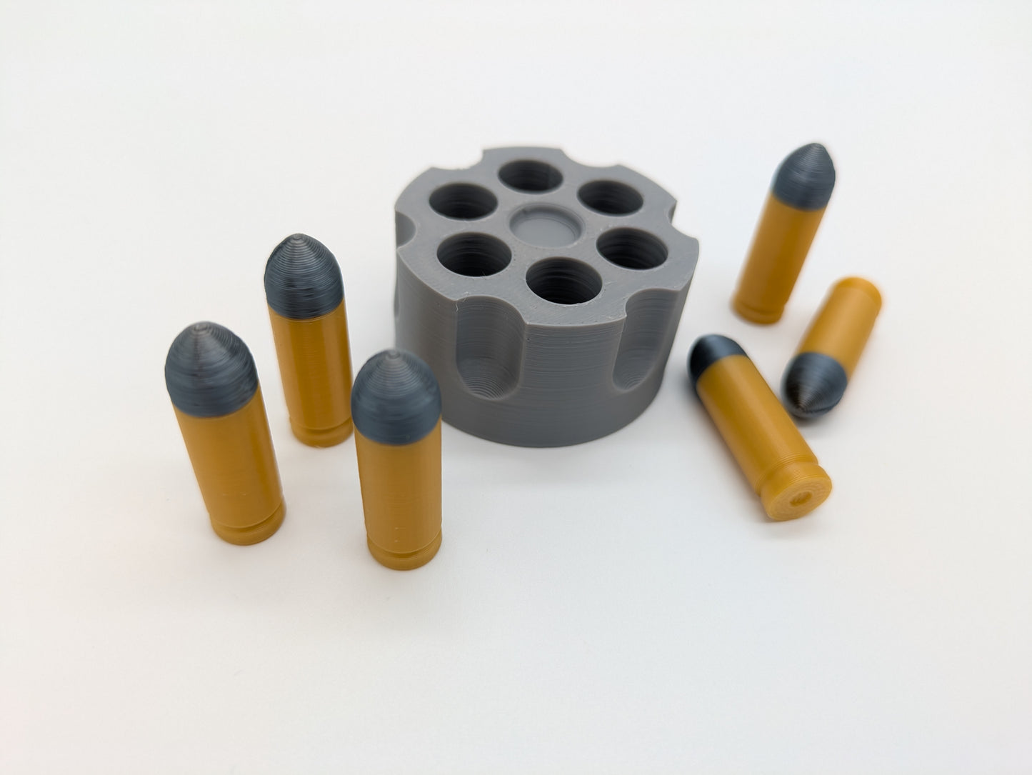 Munitions-Marker, Revolver, Patronen und Revolvertrommel