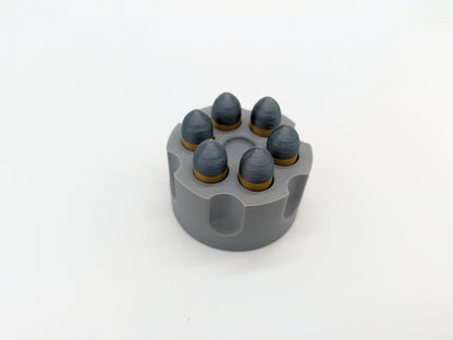 Munitions-Marker, Revolver, Patronen und Revolvertrommel