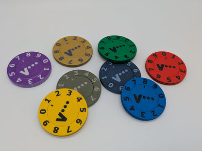 Lebenspunktezähler, Life Counter, 0-9