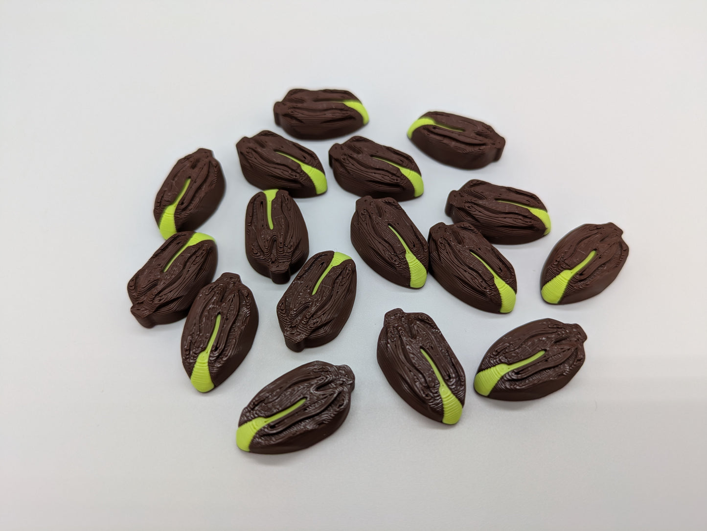 Pfotenmarker, Boote und Ressourcen-Token: Bäume, Wasserpflanzen, Samen