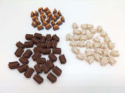 Premium Ressourcen Token und Inspirationsmarker