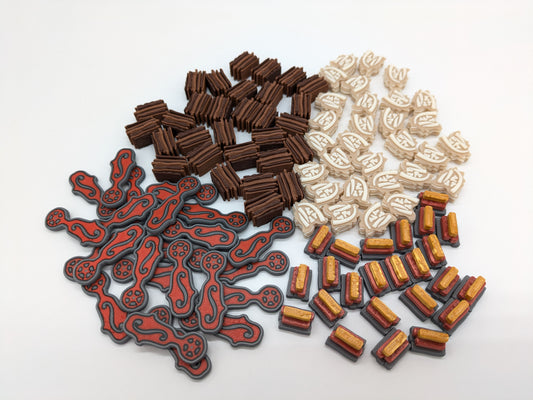 Premium Ressourcen Token und Inspirationsmarker